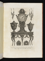 Verschiedene Möbelstücke, unter anderem ein Tisch, der für Kardinal Rezzonico hergestellt wurde