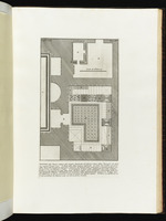 Plan der Räume nahe der Grabkammer der Freigelassenen und Sklaven der Familie des Augustus, entdeckt im Jahr 1727