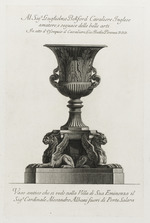 Vase mit Akanthusblättern und Greifen