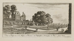 Ansicht des Schlosses und der Parterres des Erzbischofs von Paris in Saint-Cloud