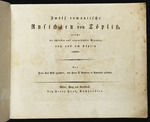 Titelblatt für "Zwölf romantische Ansichten von Töplitz"