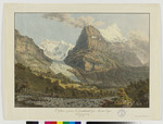 Der untere Gletscher bei Grindelwald und dem Eiger