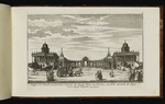 Prospect der Colonnade und der beiden Communs des Königl. Palais bei Potsdam, wie solche innerhalb des Hofes von der Haupt=Façade her, anzusehen