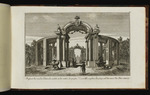 Prospect der runden Colonnade, welche in der mitten der grossen Haupt-Allée zwischen Sanssoucy und dem neuen Kön: Palais erbauet ist