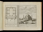 Ansicht und Grundriss der Hagia Sophia