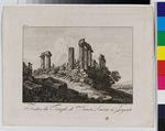 Die Ruinen des Tempels der Juno Lacina in Agrigent, in: Ansichten von Sizilien, Nr. 5
