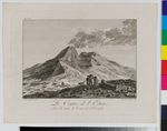 Der Krater des Ätna mit den Ruinen des Turms des Philosophen Empedokles, in: Ansichten von Sizilien, Nr. 12