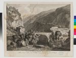 Ansicht einer Brücke und der Ruinen eines römischen Aquädukts über den Anio bei San Cosimato, in: Zehn Ansichten von dem Landhause des Horaz, Nr. 3