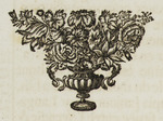 Vignette mit Blumenstrauß in einer Vase
