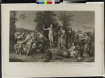 Der Parnass, Apollo und die neun Musen