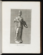 Statue der Minerva mit Schild