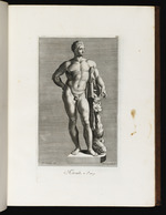 Statue des Herkules, zu seinen Füßen ein Rinderkopf