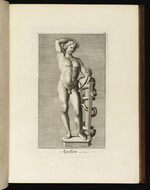 Statue des Apollo, auf einen Dreifuß mit Schlange gestützt