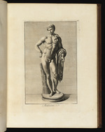 Statue des Antinoos, die Hand in die Hüfte gestemmt