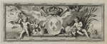 Vignette mit Putten und königlichem französischen Wappen