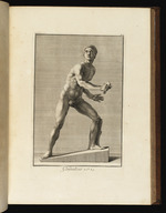 Statue eines mit dem Schwert ausholenden Gladiators