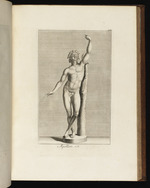 Statue des Apollo mit erhobenem linken Arm