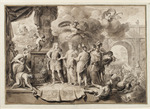 Allegorie auf den Einzug des Fürsten Johann Wilhelm Friso von Nassau-Diez und seiner Gemahlin Marie Luise von Hesse-Kassel in Leeuwarden