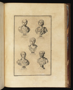 Fünf Büsten, darunter das Bildnis eines kleinen Jungen