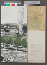 Empaquetage Monumental, Projekt für documenta IV, Friedrichsplatz, Entwurf