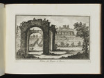 Ansicht einer antiken Ruine, als Bacchustempel bezeichnet