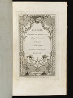 Titelblatt für "Recueil contenant cent quarante et une Frises d