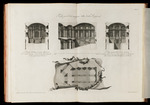 Querschnitt und Grundriss des großen Treppenhauses des Palastes von Caserta