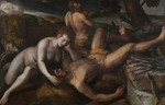 Adam und Eva beweinen den ermordeten Abel