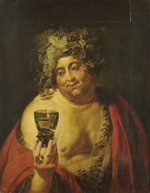 Bacchus mit Weinglas
