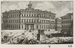 Vignette mit Ansicht des Palazzo Montecitorio