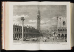 Ansicht der Piazza San Marco zwischen Bibliothek und Dogenpalast