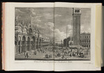 Ansicht der Piazza San Marco zwischen Basilika und Turm