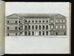 Schnitt und Innenhoffassade des Palazzo Altemps