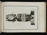 Rednerpult in Form einer Vase mit geflügelten Engelskopf auf einem mit Akanthus und Lorbeergirlanden verzierten Fuß, Blatt aus der Folge T