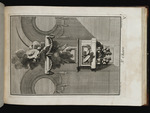 Kanzel mit dem Auge Gottes von einem Bildnismedaillon mit geflügelten Engelsköpfen in einer Wolke bekrönt, Blatt aus der Folge V