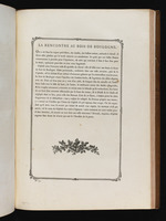 Text zum Stich "Die Begegnung im Bois de Boulogne", mit Vignette