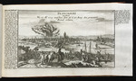 Ansicht von Frankfurt am Main während des Brandes vom 26. auf den 27. Juni 1719