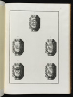 Fünf Wappenschilde