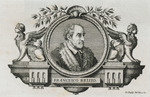 Porträt Francesco Brizios, von zwei Sphingen flankiert