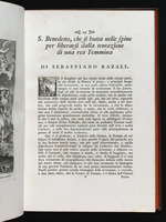 Text zum Stich "Der Heilige Benedikt wirft sich in die Dornen, um sich von der Versuchung einer Frau zu befreien", Seite 29