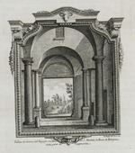 Innenansicht des Eingangs des Klosters San Michele in Bosco von Bologna