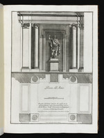Aufriss des Inneren des Portikus des Palazzo dei Conservatori