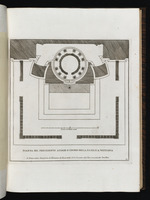 Plan des vorherigen Altarzimboriums in der Vatikanischen Basilika