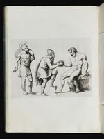 Odysseus überreicht Polyphem einen Becher voll Wein
