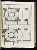 Zwei Grundrisse der Wendeltreppe des Palazzo Barberini