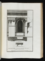 Fenster einer Nebenachse der Fassade des Oratoriums des Hl. Filippo Neri