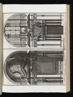 Ansichten des Altares und des Portals in Santi XII Apostoli