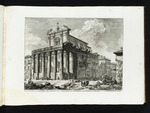 Ansicht des Tempels des Antoninus und der Faustina am Forum Romanum