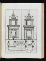 Zwei weitere nicht ausgeführte Entwürfe von Borromini für den Hauptaltar der Lateranbasilika