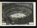 Ansicht des Kolosseums aus der Vogelperspektive
